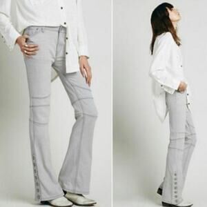 Free People Skylar Button Cuff Size 24 Jeans